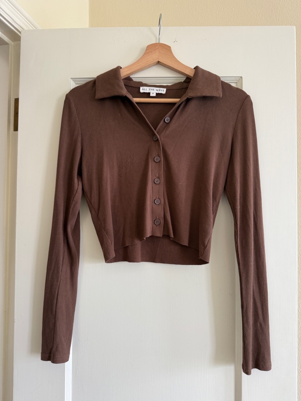 All The Ways Andjela Button Down Top